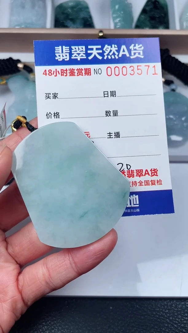 【闪购商品】翡翠颈饰未镶嵌无事牌