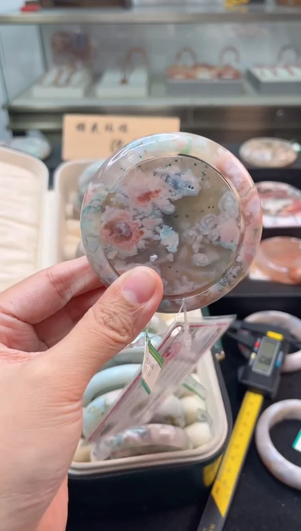 未镶嵌手镯石英质玉57圈口（赠品镯心）s9214
