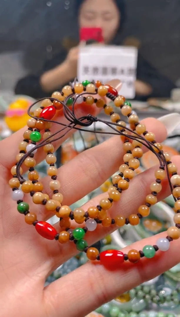 【闪购商品】翡翠颈饰未镶嵌3-4MM/J/翡翠A货一图一物