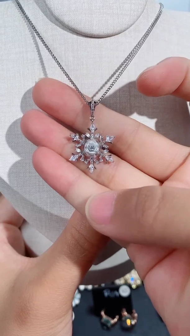 铜合金无925银项链7343