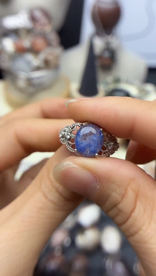 银S925镶嵌珠宝半成品水晶兔*?定制定制