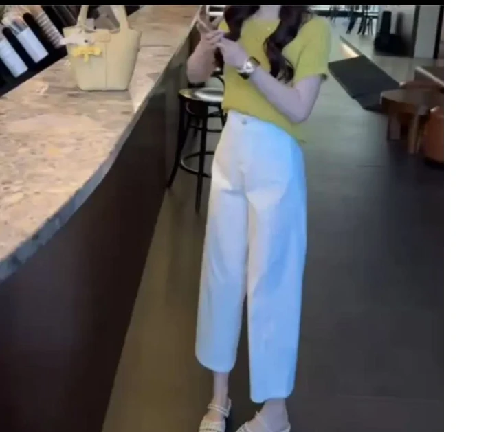 2025夏季新款网红同款洋气减龄韩版爆款打底衫裤子两件套ABer