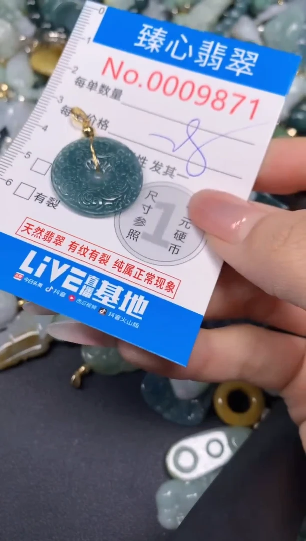 【闪购商品】翡翠颈饰未镶嵌含绳0009871