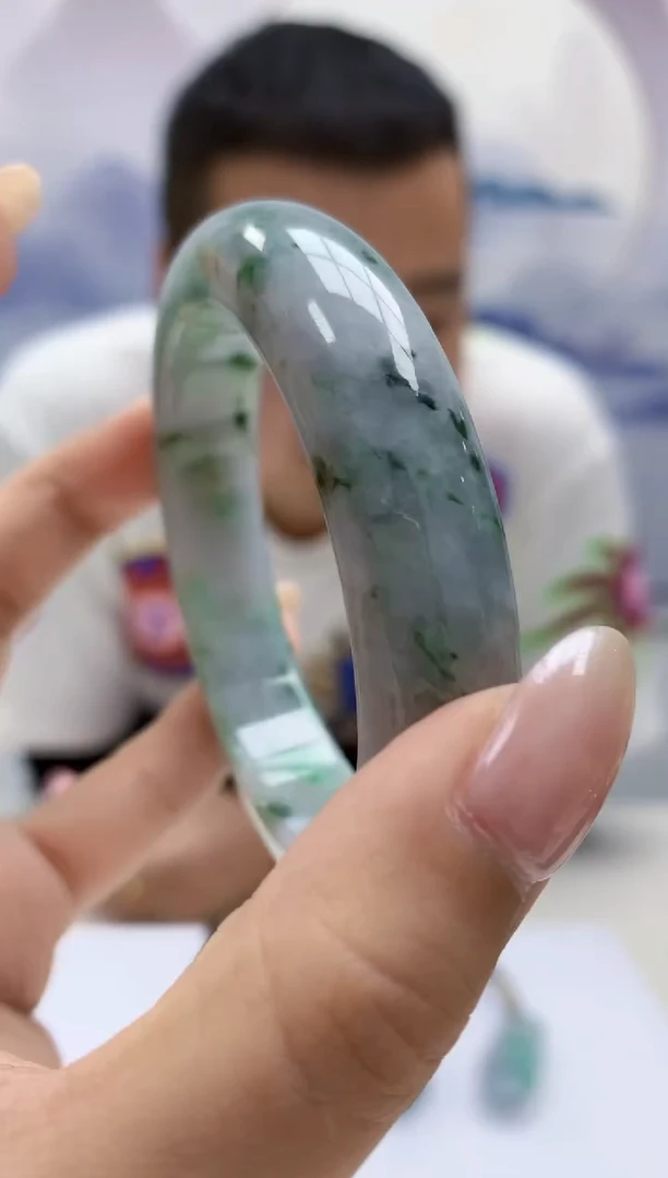 未镶嵌定制翡翠4898xx-毛货手镯（56圈）150