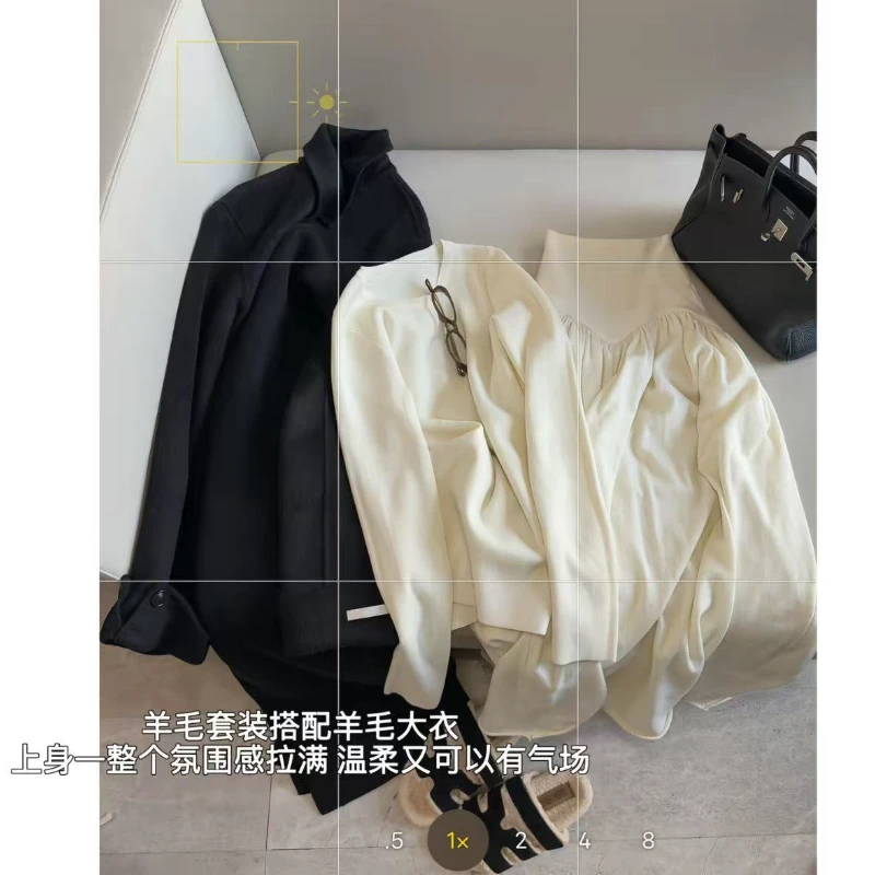 徐秋阳   自由日记（100羊毛） 百搭时尚休闲显瘦显白羊毛大衣