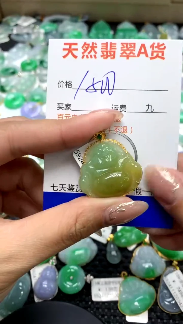 【闪购商品】翡翠颈饰18K金镶嵌111111111
