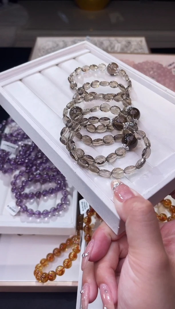 【闪购商品】水晶/未镶嵌魔晶宙茶晶diy手串