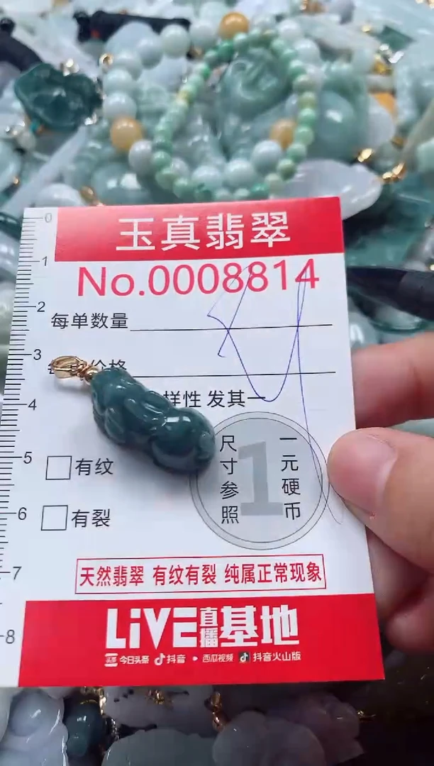 吊坠(不含链)未镶嵌翡翠8814