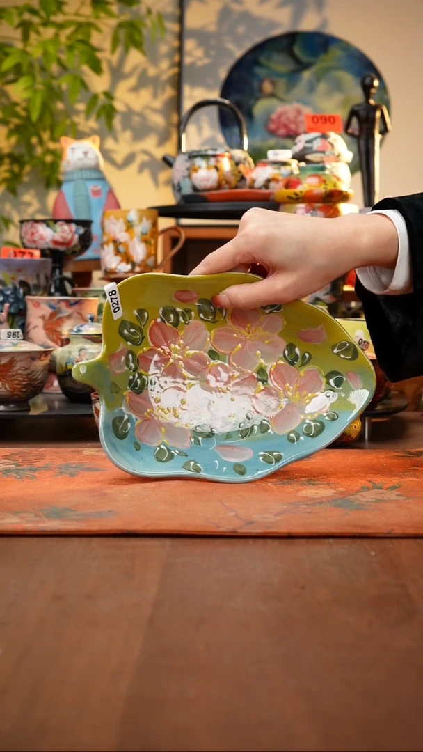 瓷片景德镇手工手绘278