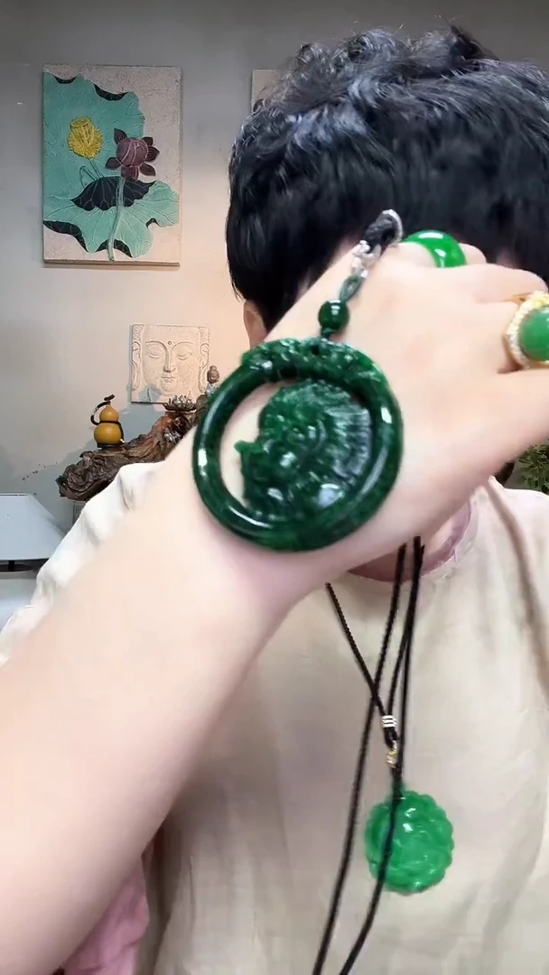 吊坠(赠链)合金翡翠448