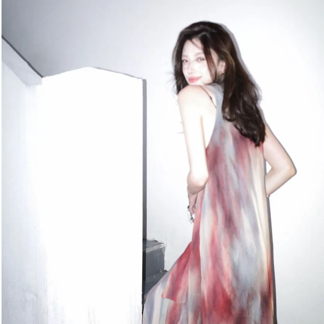 贝贝同款-【流沙】丝质长裙