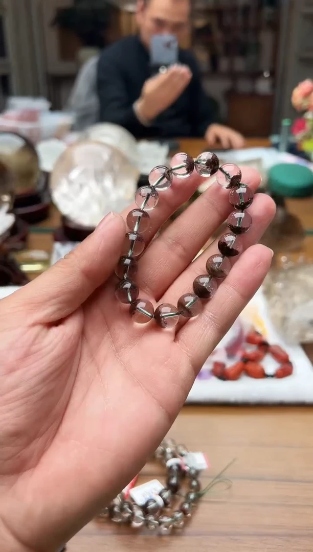 【闪购商品】水晶手链未镶嵌红幽灵聚宝盆 001