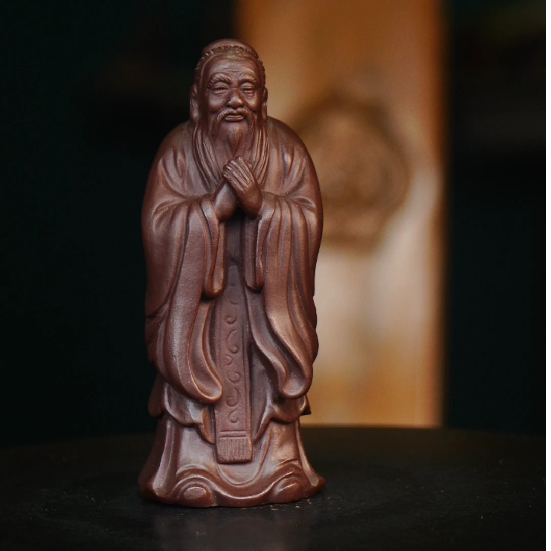 孔子 宜兴紫砂摆件