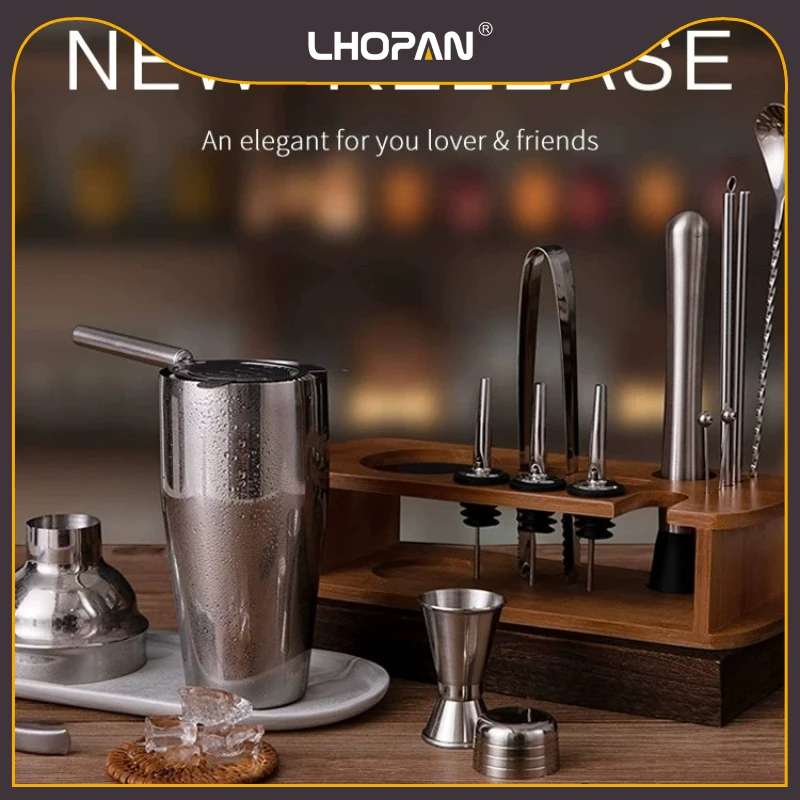 L'HOPAN/欧烹【吧台同款】调酒器专业器具日式壶组合全套调酒杯鸡尾