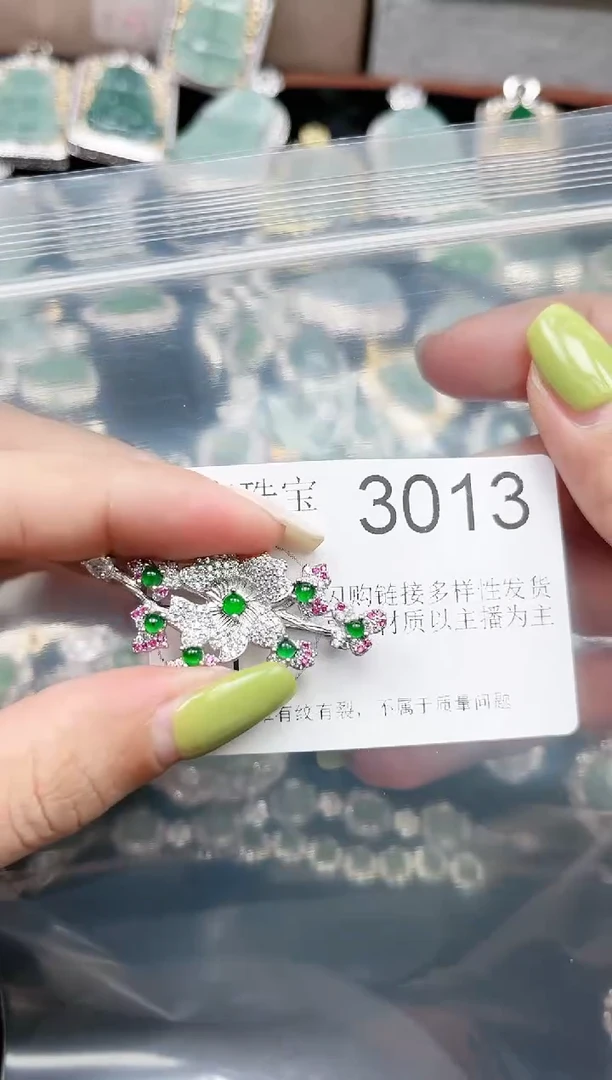 【闪购商品】翡翠颈饰未镶嵌3013赠皮绳