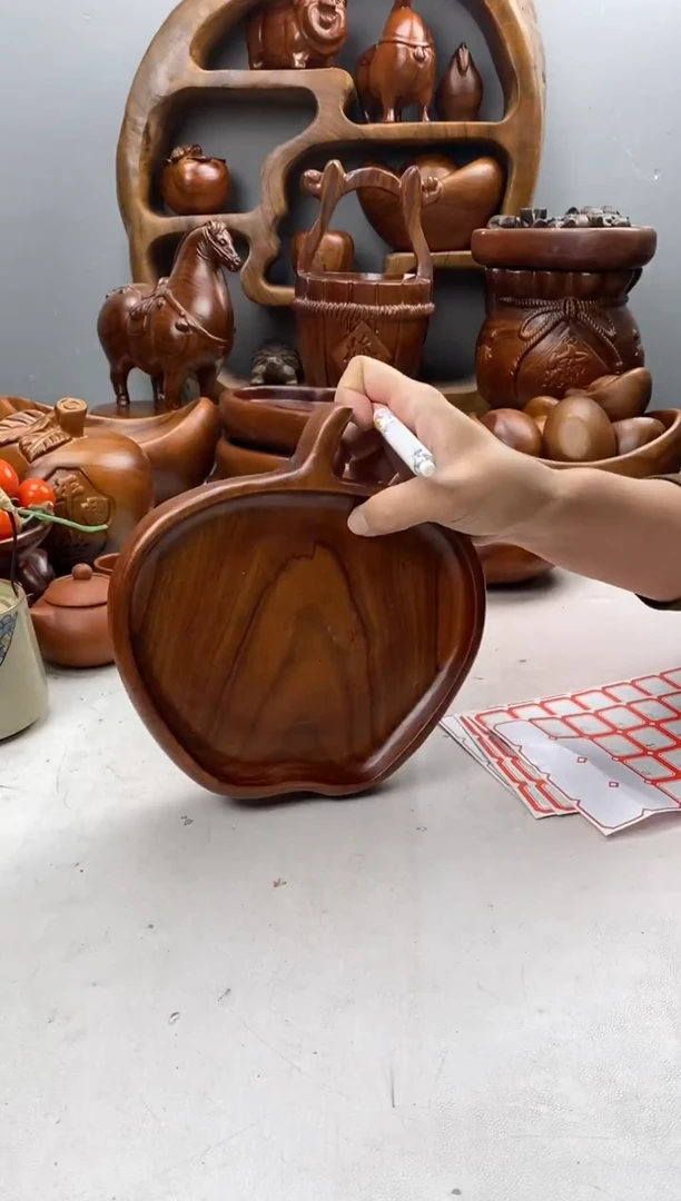 香樟木8香樟木实木苹果盘