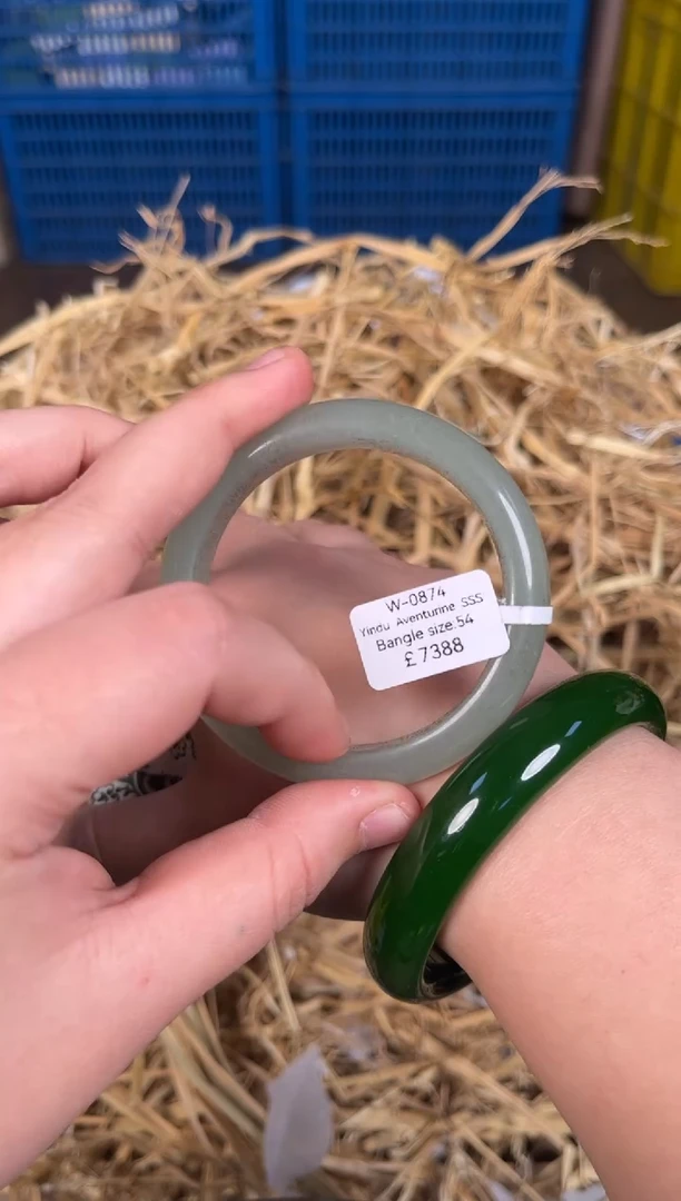 未镶嵌手镯石英质玉W0874