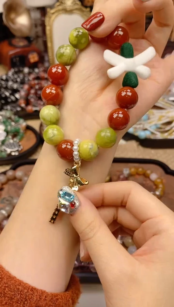 【闪购商品】岫玉手饰未镶嵌165手串