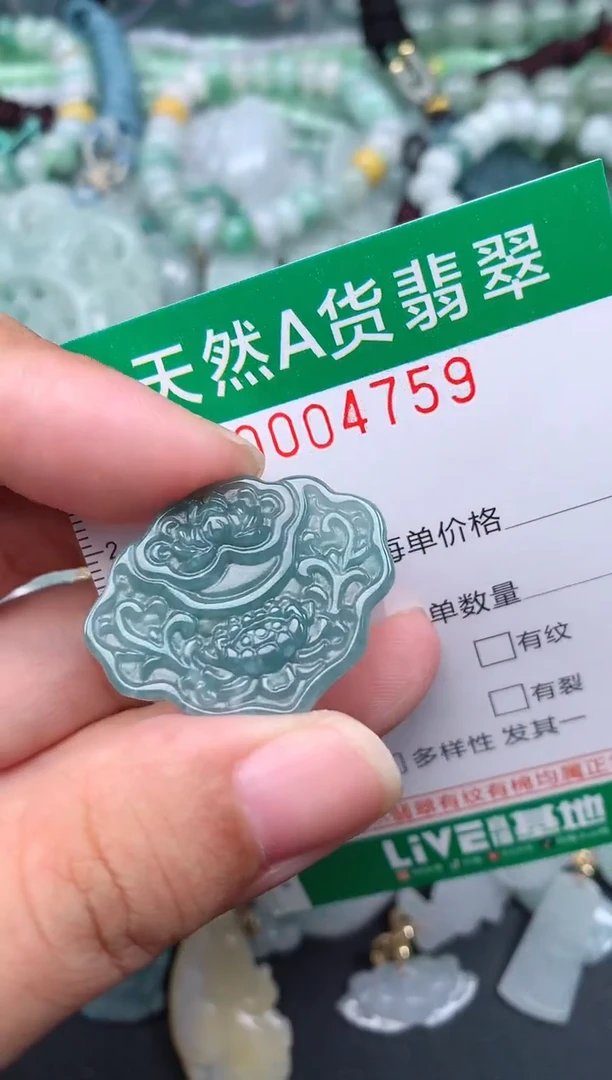 翡翠未镶嵌颈饰.0004759