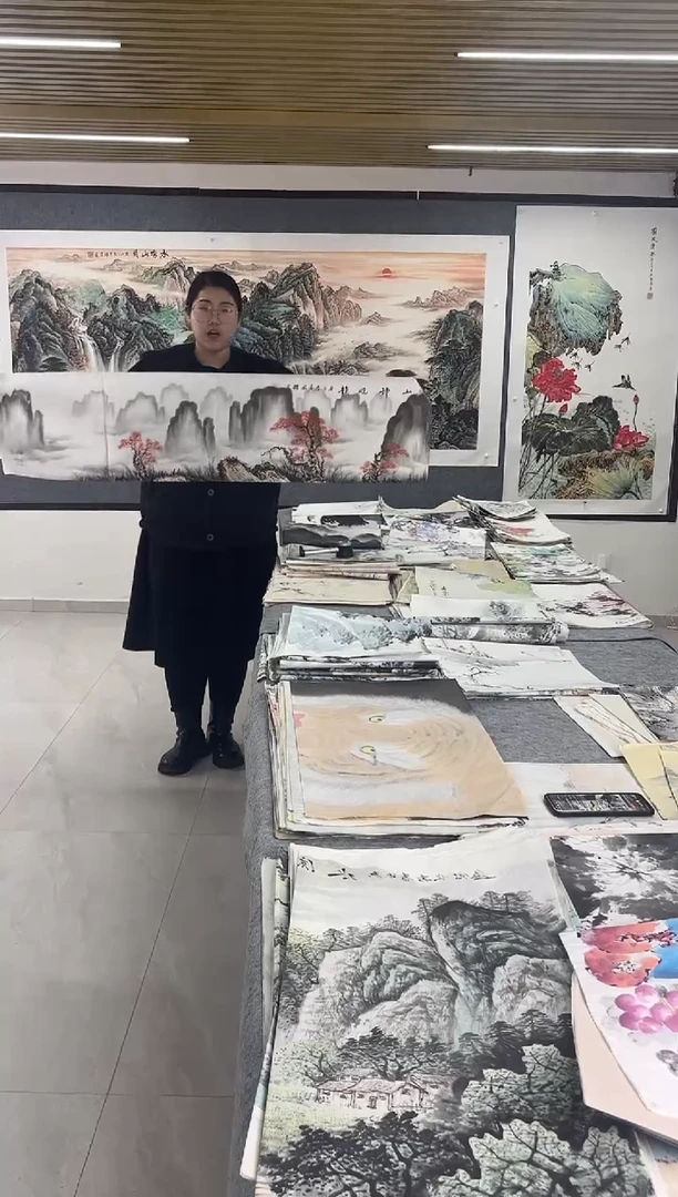 国画丹青专属福利-水墨条幅