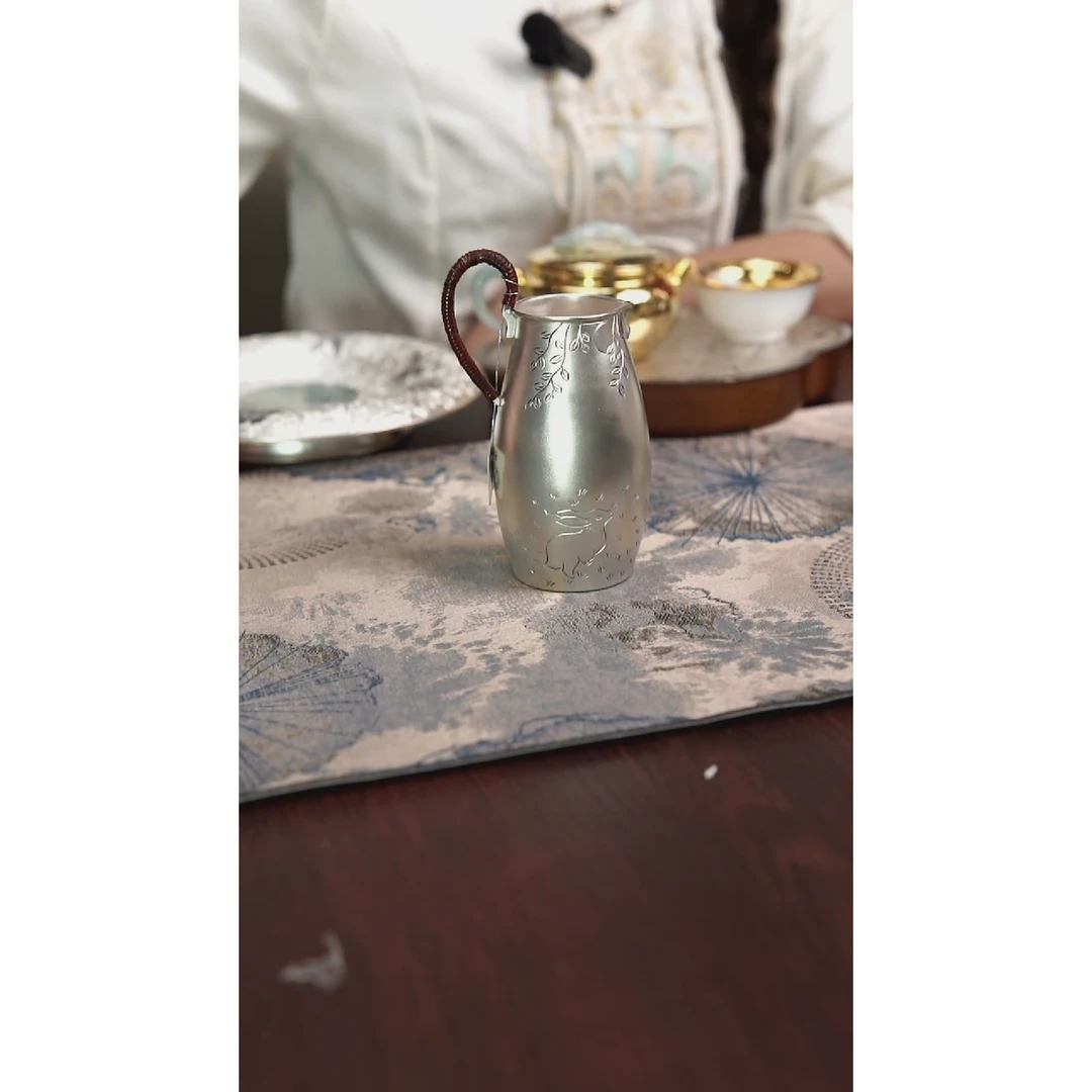 古悦足银999分酒器