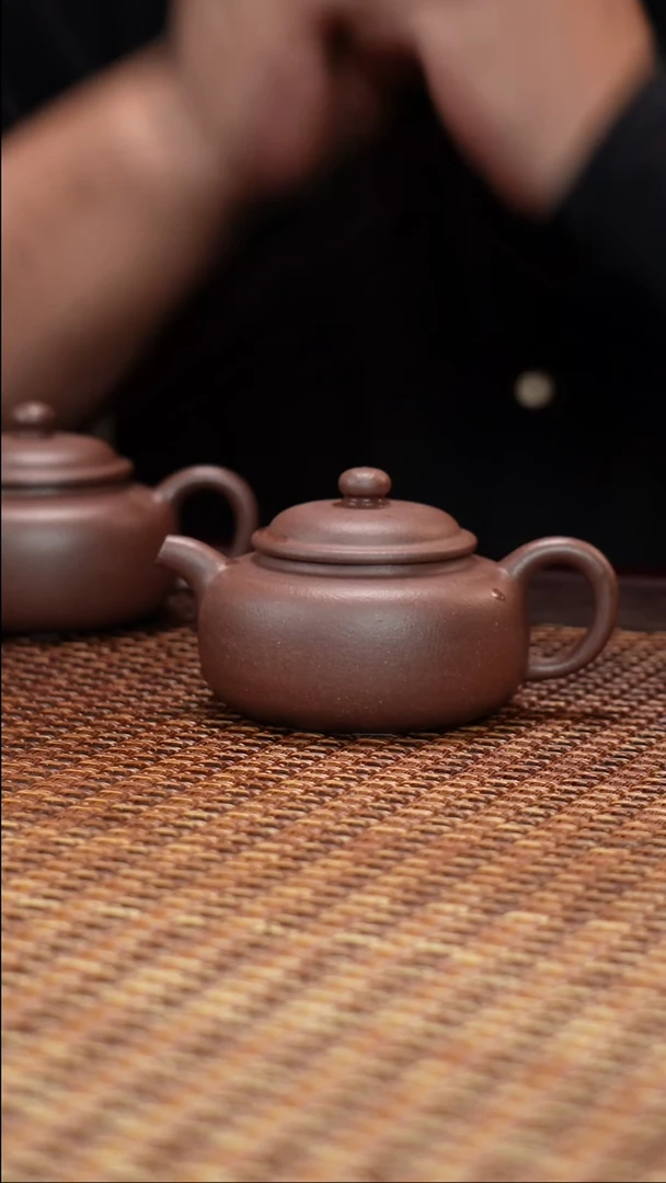 茶壶紫砂汀禾紫砂千禧紫泥《福缘》