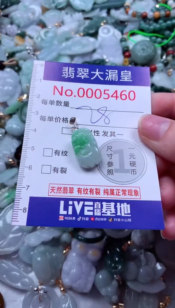 吊坠(不含链)未镶嵌翡翠5460