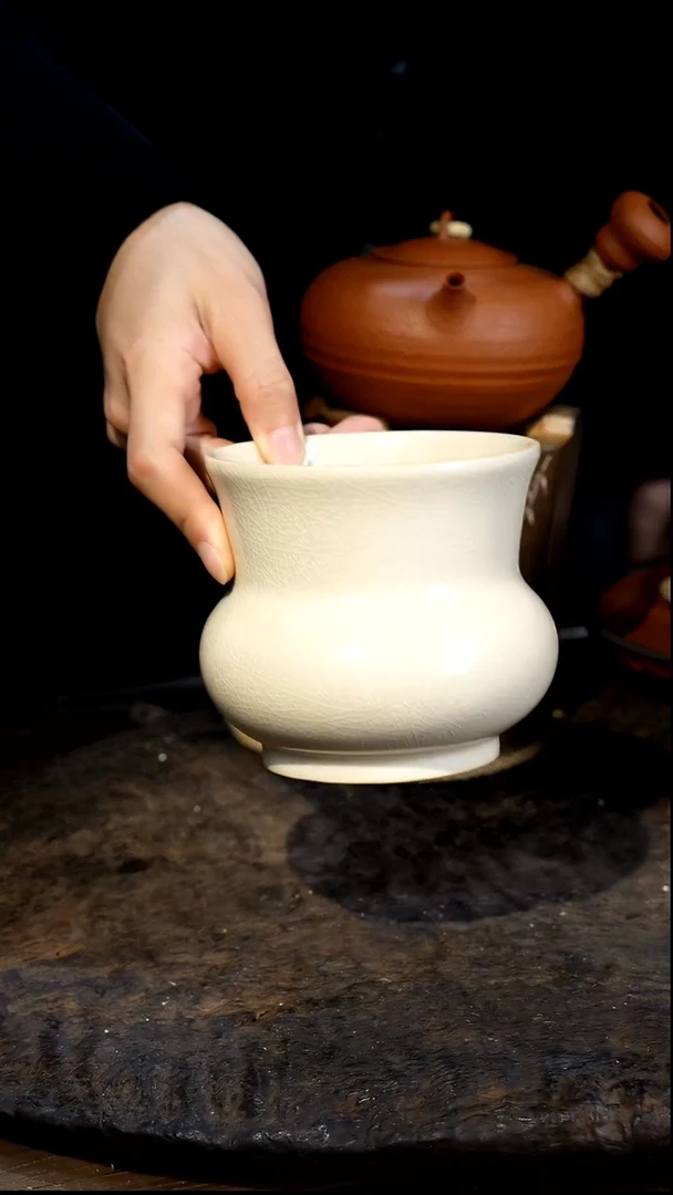 全手工潮州原矿砂铫壶开片建水