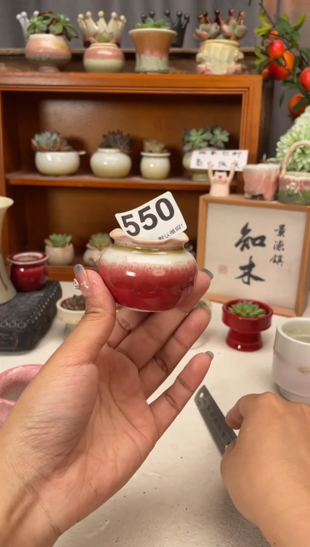 瓷片550知木小芳花盆