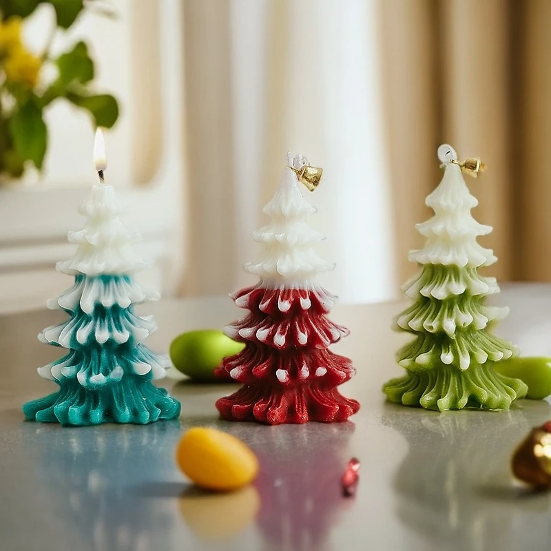圣诞树香薰蜡烛礼盒套装圣诞节日礼物diy氛围感装饰造型