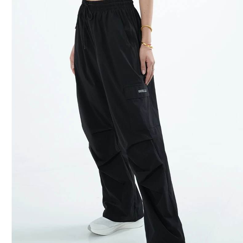 【官方春上新】薄款冰丝防晒速干潮透气宽松休闲直筒工装裤EM3718