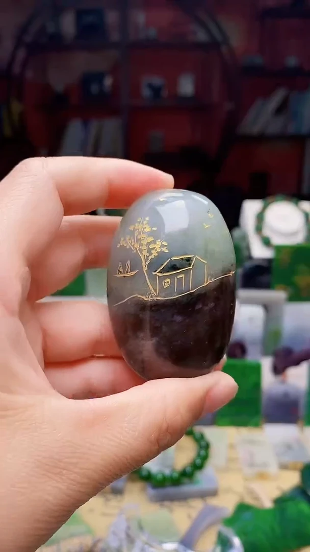 独山玉未镶嵌手把102