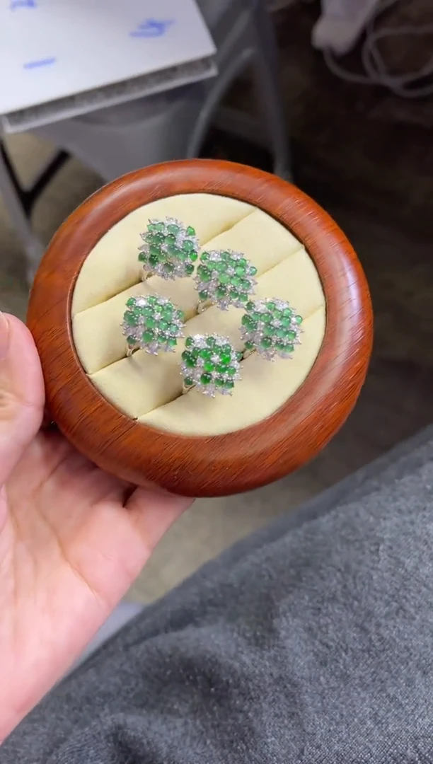 未镶嵌戒指翡翠W311/多样性发一件/