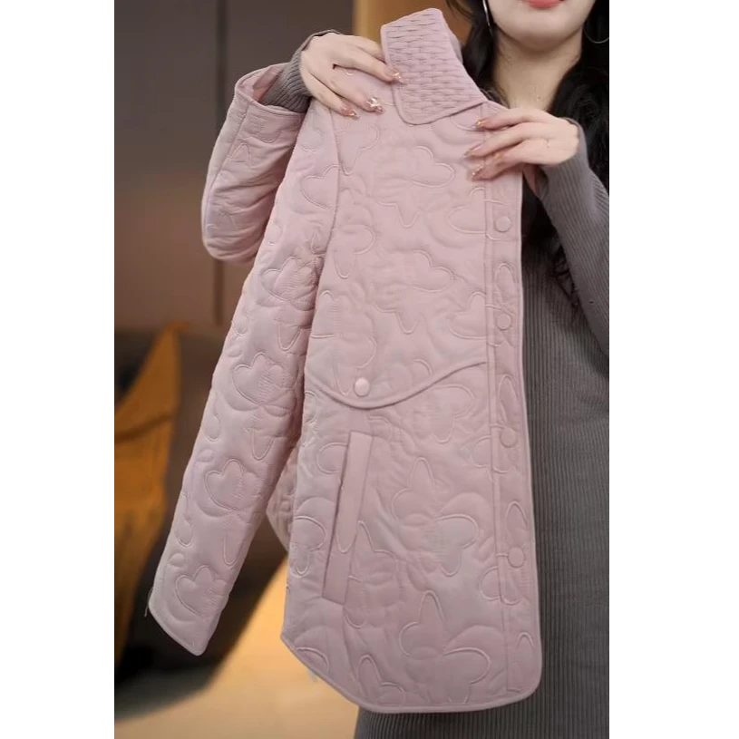 25年新款春款气质百搭洋气薄款棉服外套