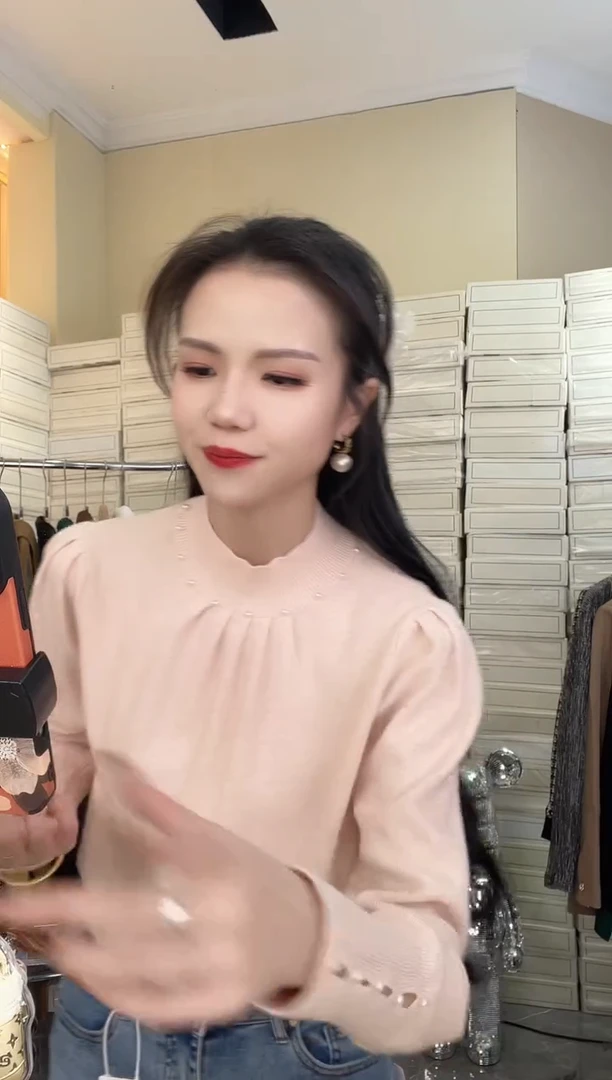 粉色上衣针织衫511124-1