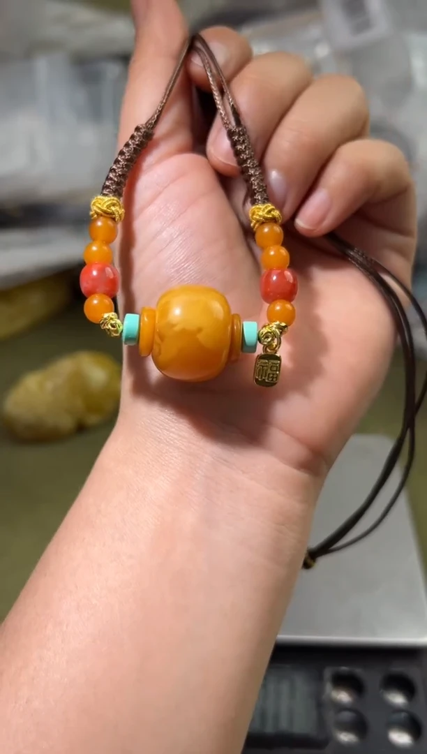 裸石琥珀未镶嵌琥珀蜜蜡吊坠