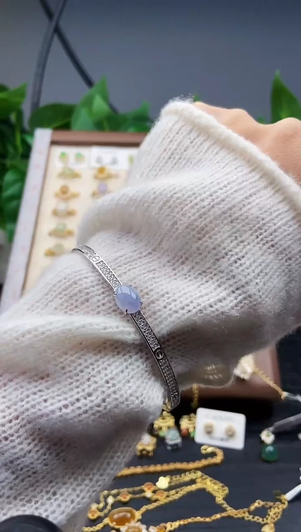 银S925镶嵌戒指翡翠12