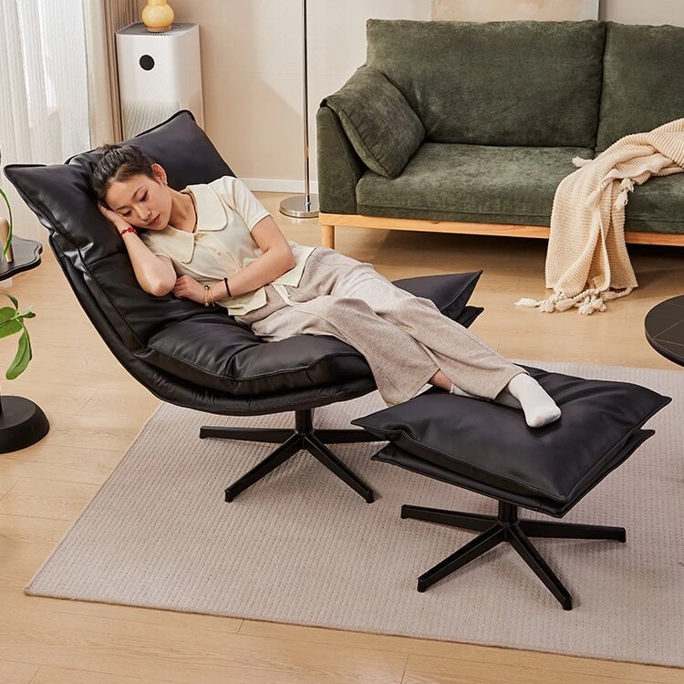 现代简约可颂单人沙发椅北欧风办公休闲椅