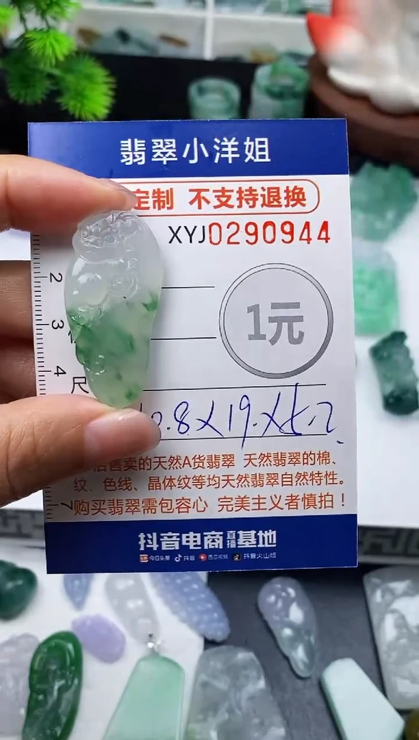 未镶嵌定制翡翠L****活毛货商品 不退换/ 0944