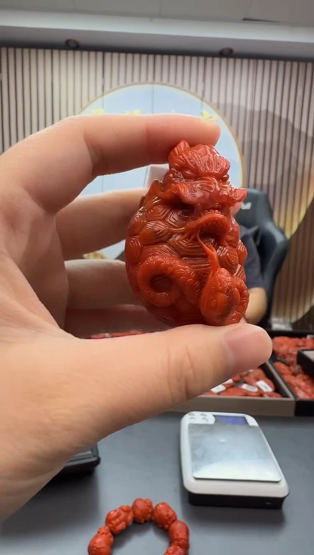 未镶嵌雕刻南红玛瑙136ZB1126产品一个