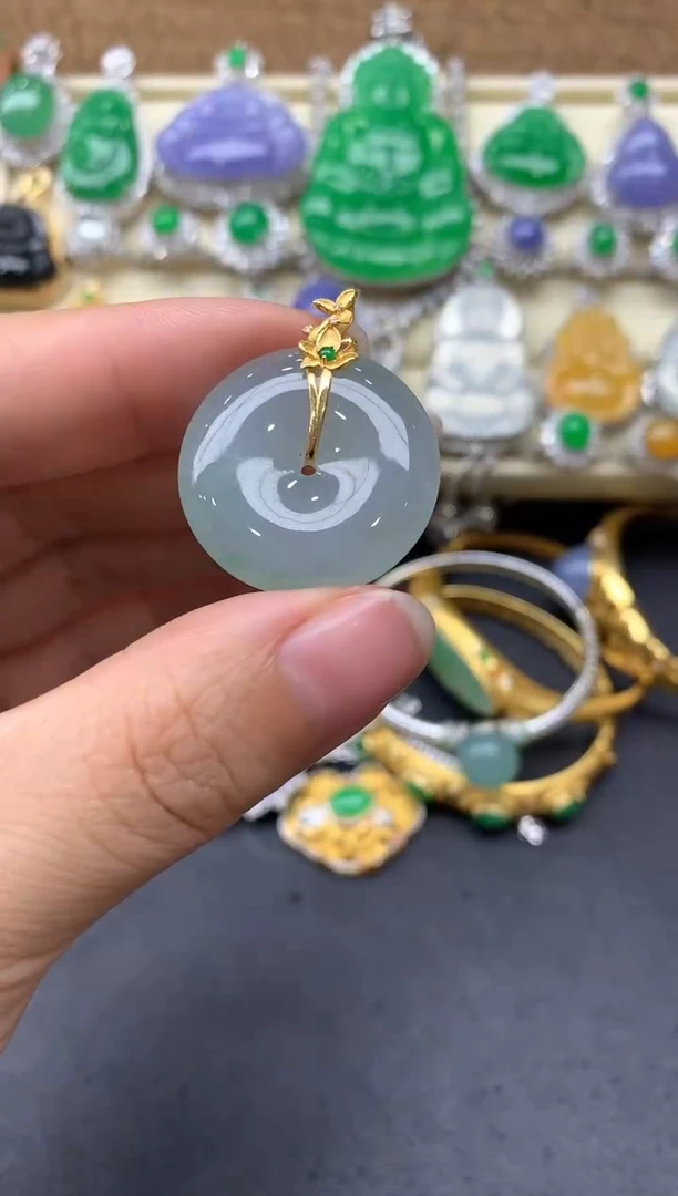 【闪购商品】翡翠颈饰18K金镶嵌275-中国好珍宝