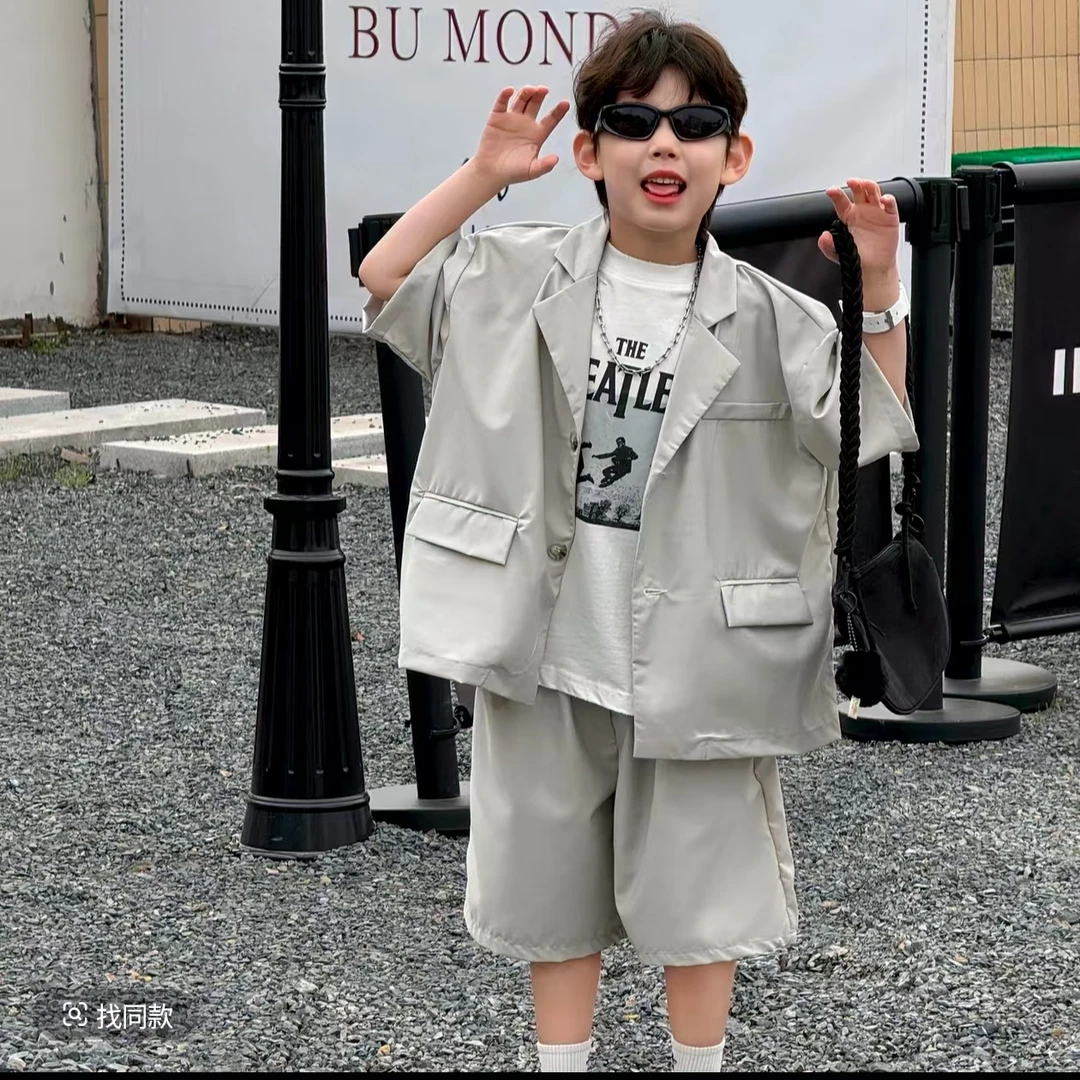 JL【七安童装】2025新款韩版潮流宽松百搭休闲时尚