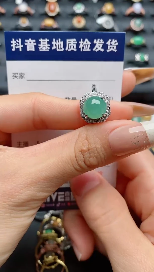 【闪购商品】翡翠戒指银S925镶嵌.............