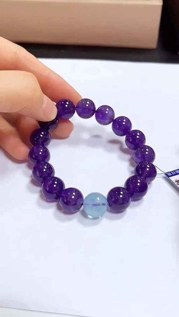 颈饰未镶嵌紫晶手链12+