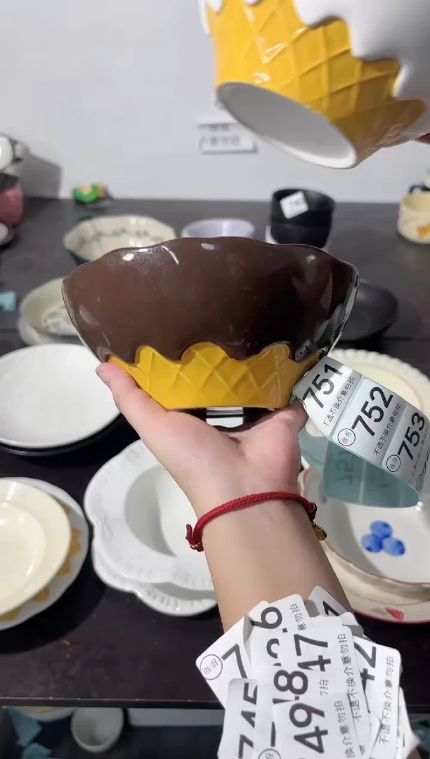 陶直播微瑕黑巧面碗*1