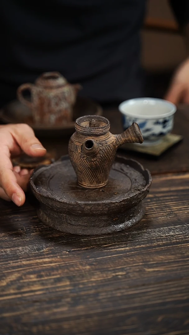 用****2全手工制作 南蛮 侧把壶