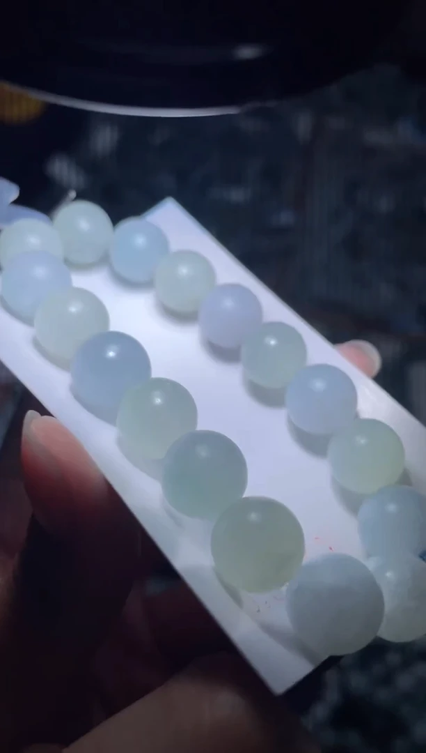 未镶嵌定制翡翠天然缅甸A货翡翠手串35