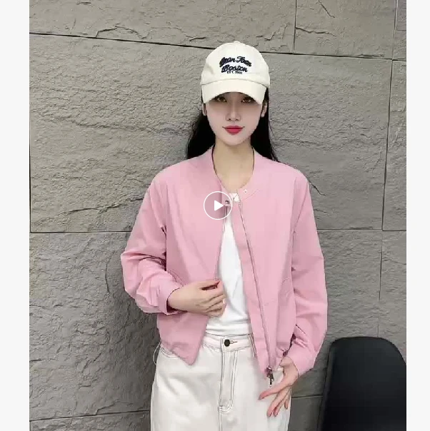 5808 女短款秋季短外套夹克 F203