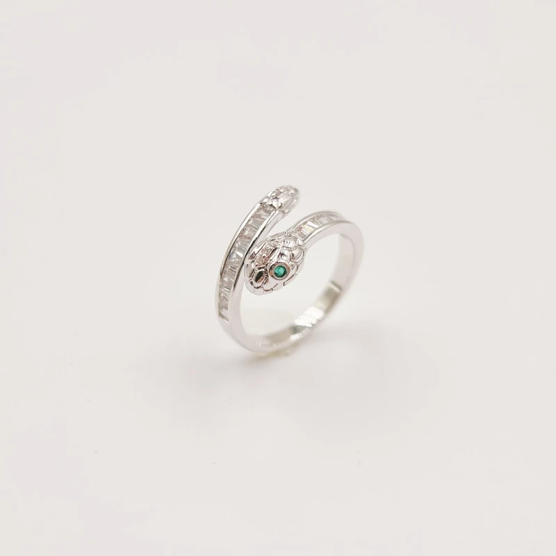 铜合金锆石戒指 【1800】守护灵蛇戒指蛇年限定款戒指