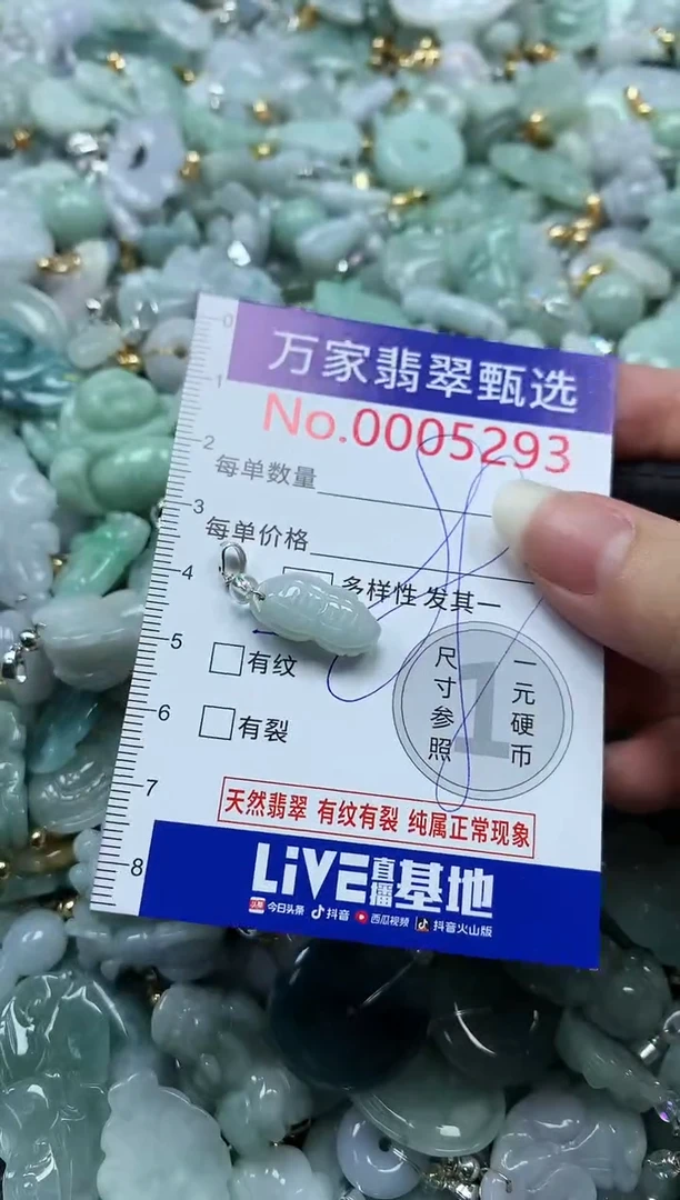 吊坠(不含链)未镶嵌翡翠5293